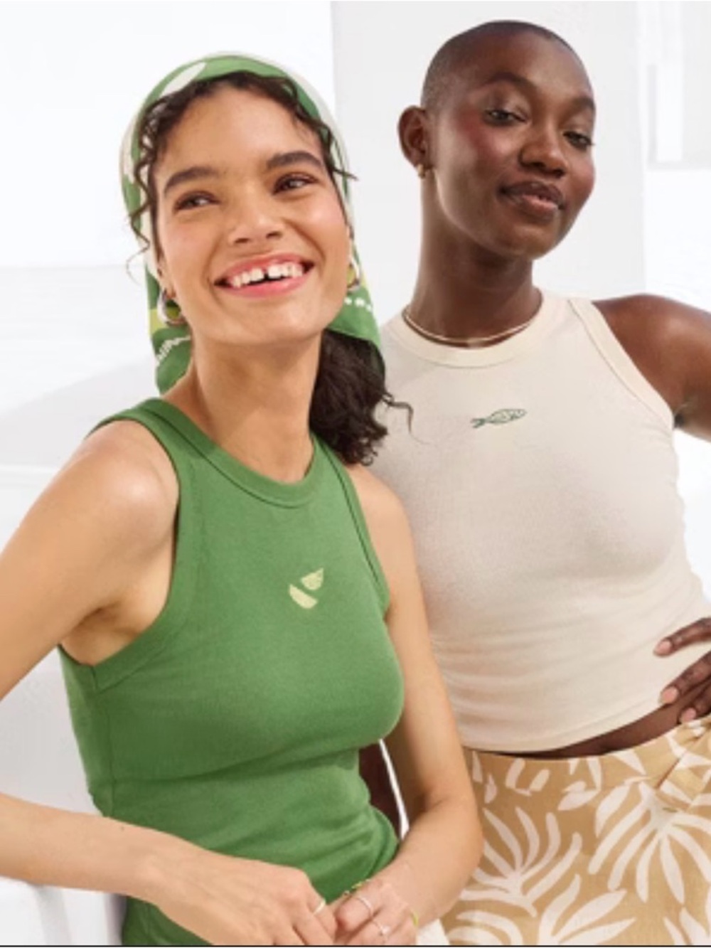 Women’s Ribbed Green Tank Top - Sleeveless Crew Neck